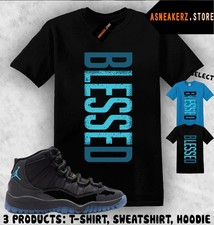 Shirt Match AJ 11 Gamma Blue 2025 Sneaker Matching Tee VERTBLS Blessed T-Shirt