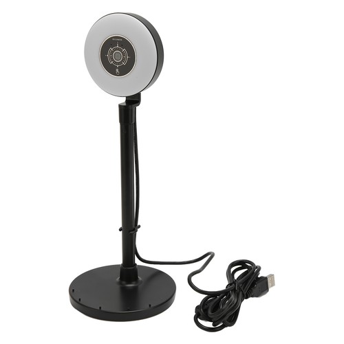 Black Autofocus HD Webcam With Adjustable Light Built In Microphone USB HD 1 NEW - Afbeelding 5 van 12