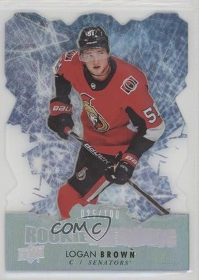 2017-18 Upper Deck Rookie Breakouts 25/100 Logan Brown #RB25 RC 4br