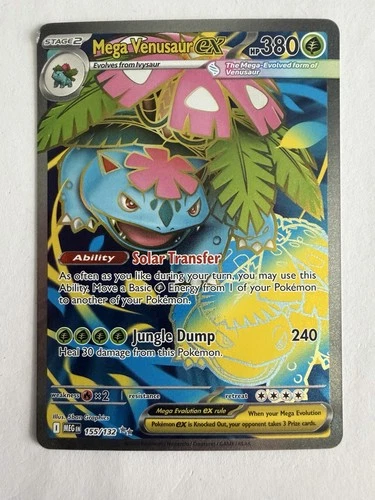 Pokémon TCG Mega Venusaur EX 155/132 Ultra Rare Mega Evolution NM