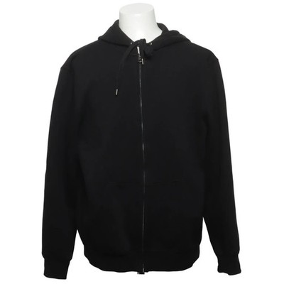 H&M, Kapuzenpullover, Größe: L, Schwarz, Baumwolle/Polyester, Einfarbig #QQe