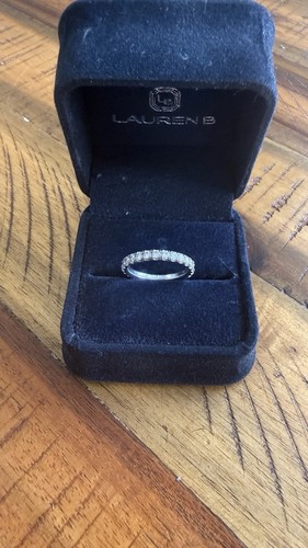 Lauren B Platinum 950 Pavé 1.35 ctw Round Diamond Wedding Band Ring 2.6mm Sz 6