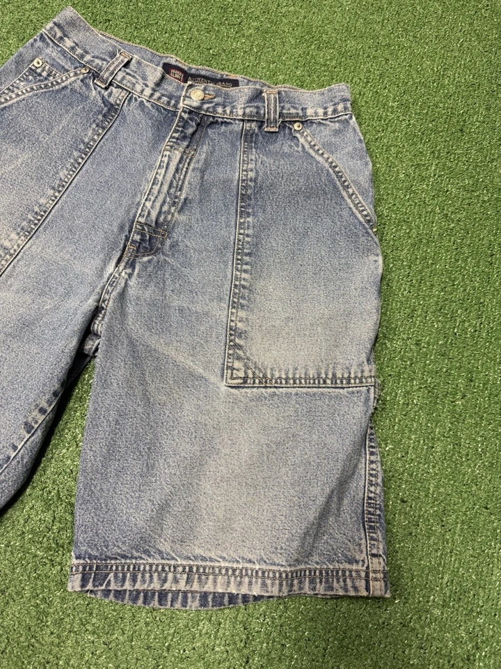 Pantalones Cortos De Colección Y2K Desteñidos Glory Carpintero Talla 32 (30x10) Azul Denim Grunge MARCAS Foto 3 de 4