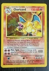 Vintage original Pokémon Charizard Holographic card from the 1999 Base Set. Card