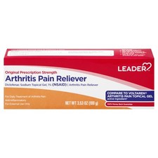 Leader Arthritis Pain Reliever Gel 1 Original Strength Anti-Inflammatory 3.53oz