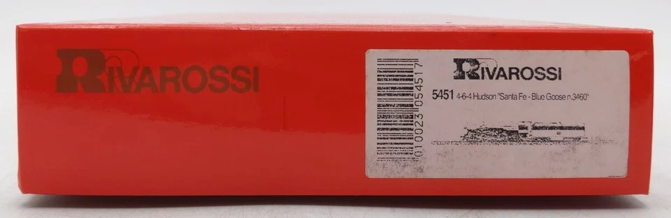 Rivarossi 5451 HO Sante Fe Blue Goose 4-6-4 Hudson Steam Locomotive & Tender LN - Image 4 of 4