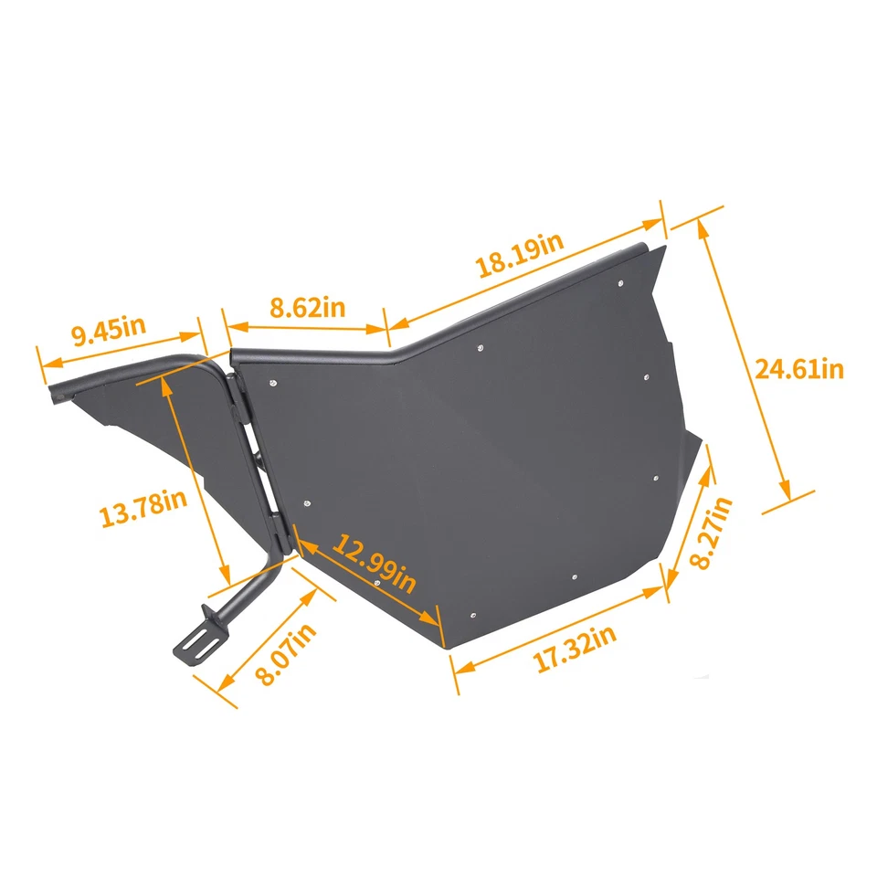 UTV Doors Pair  For 11-18 CAN-AM Maverick / 11-16 Commander 800 1000 - Image 2 of 4