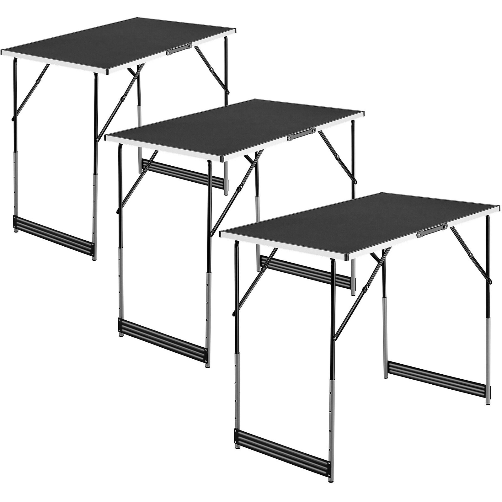 Alu Tapeziertisch 3 teilig Mehrzwecktisch Klappbar 300x60 cm Multifunktionstisch
