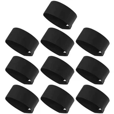 10 Pieces Unisex Chef Hat Adjustable Kitchen Cooking Caps Sushi Beanie Breath...