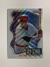 2022 Panini Prizm #OS-8 Carl Yastrzemski Old School White Wave Prizm