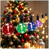 LED Lichterkette AußEn 30M Bunt Strombetrieben IP65 Wetterfest Garten Deko