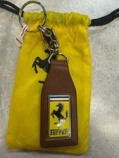 Ferrari BROWN Leather Keyring / Ferrari Key Holder ** SEALED ** 70003777