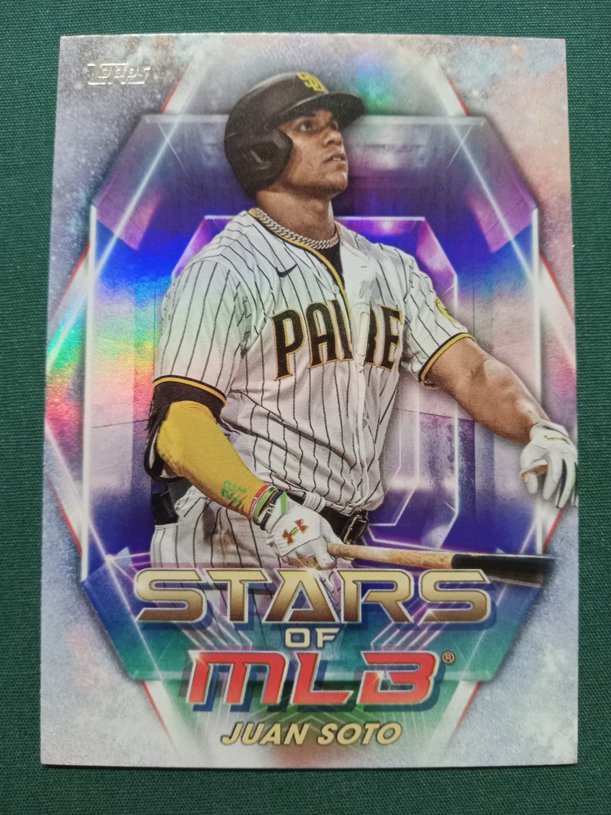 Juan Soto #SMLB-20 Baseball Cards 2023 Topps Stars of MLB trading card — raw and PSA graded price guide