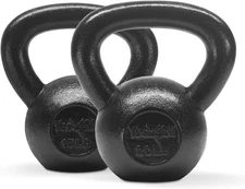Yes4All Kettlebell Sets, 5 - 10 - 15 - 20 - 25 - 30 LB Cast Iron Strength Traini