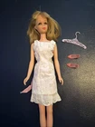 Vintage Barbie Francie Summer Frost Dress pink Shoes #1276 Outfit - No Doll