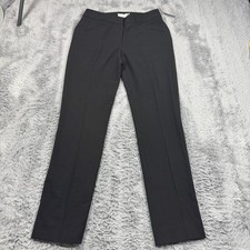 Tahari Alyssa Pant Womens 2 Black Polyester Dress Straight Slim Business Stretch