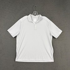 Oakley Polo Shirt Mens Large Light Gray Performance Preppy Golf Dad Casual