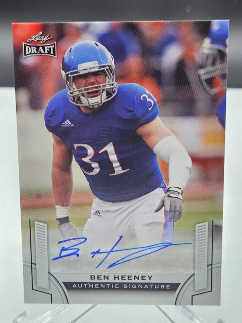 2015 Leaf Draft Ben Heeney Signatures Base Auto #BA-BH2 RC Kansas