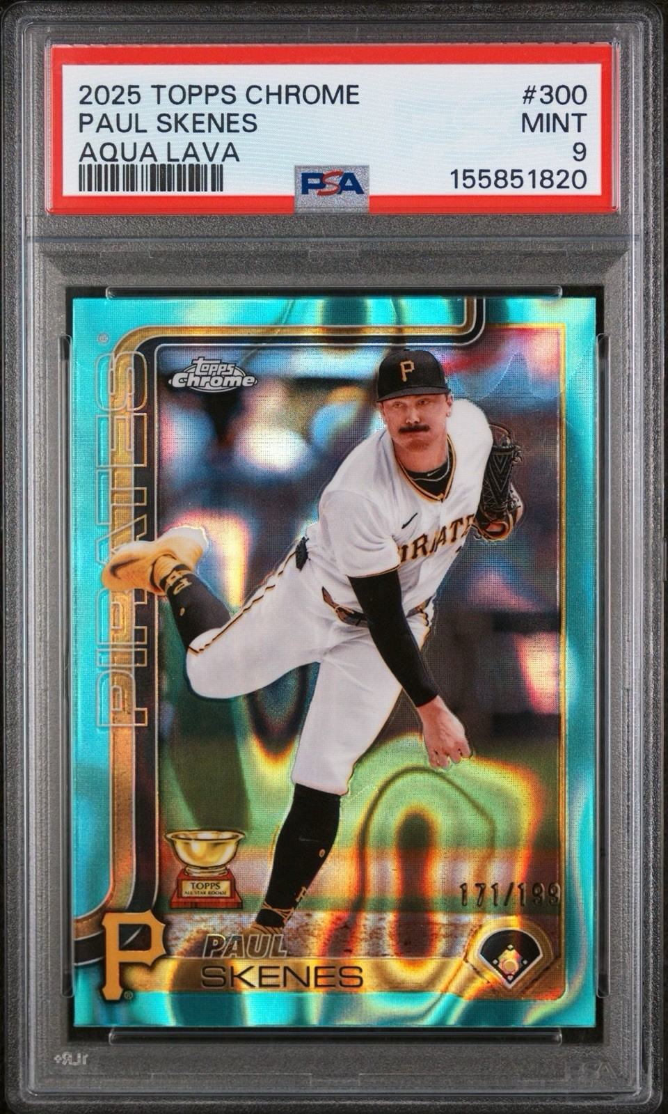 2025 Topps Chrome - Paul Skenes #300 Aqua Lava Refractor /199