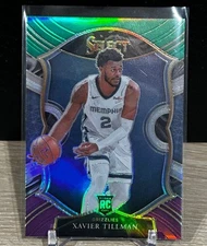 2020-21 Panini Select - Concourse Xavier Tillman #95 Green White Purple RC