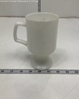 Walt Disney World White Blue Mom Pedestal Mug Collectible Milk Glass Cup — photo 2