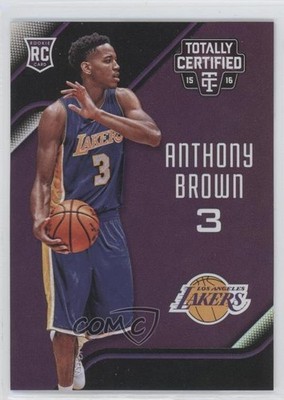 2015 Panini Totally Certified Rookies Mirror Purple 39/50 Anthony Brown #183 0c3