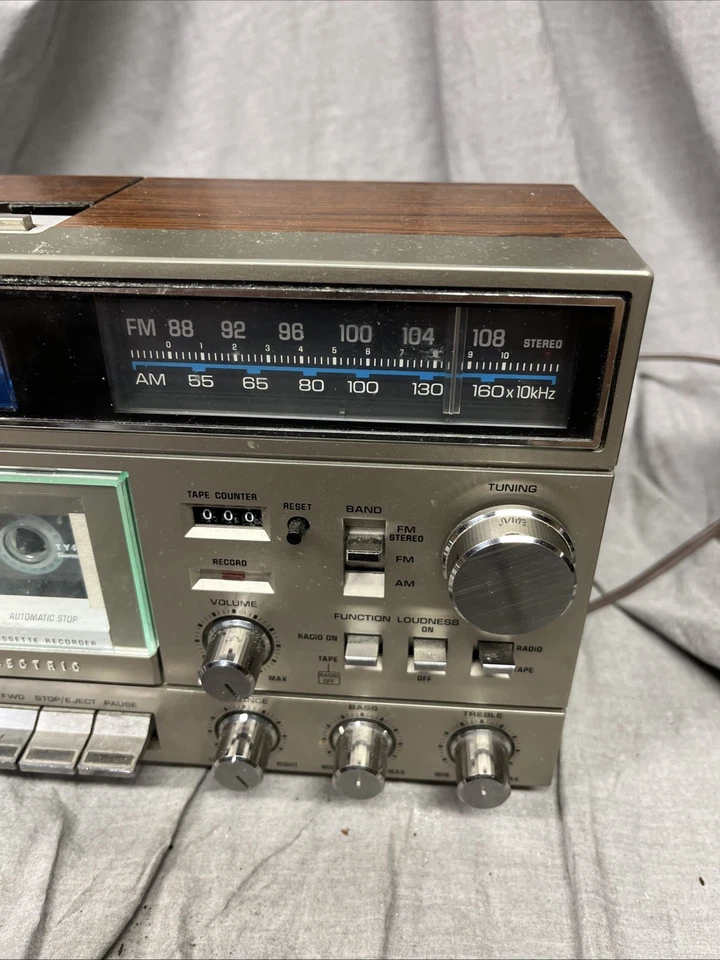 General Electric Tape Deck/Radio/Alarma Nº7-4992Piezas o Pantalla Foto 4 de 4