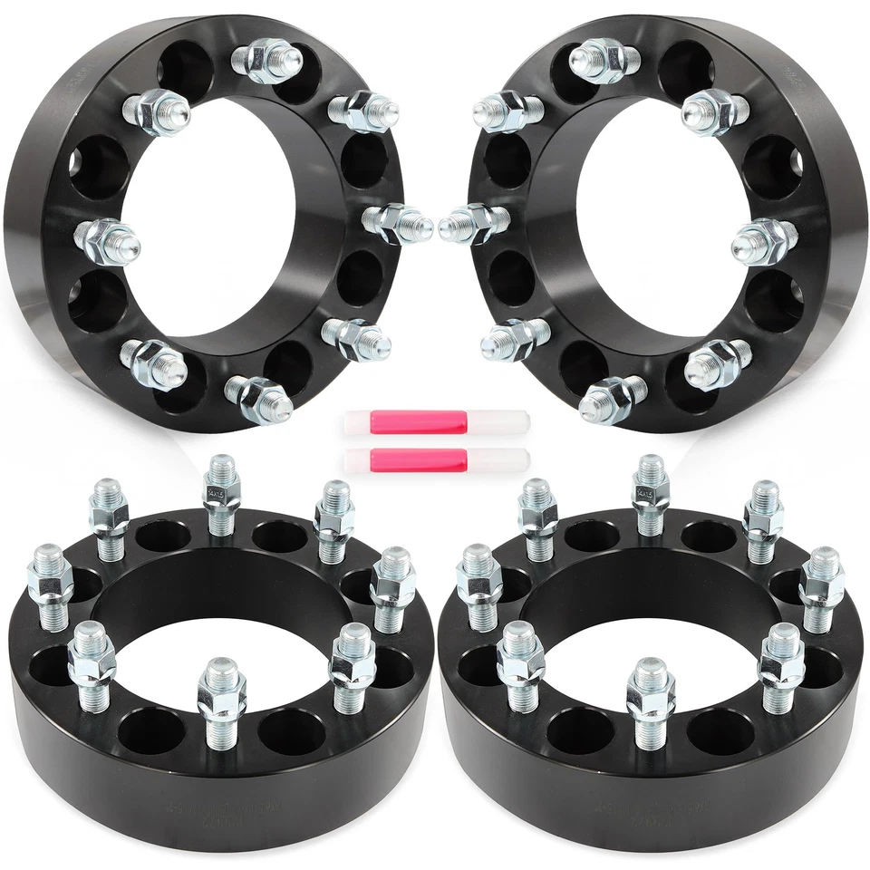 4Pcs 2" 8x6.5 Wheel Spacers 14x1.5 For Ram 2500 3500 2012 2013 2014 2015-2022 - Image 2 of 4