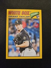2026 Topps Heritage Grant Taylor RC Yellow Border 480 Print Run #329 White Sox 