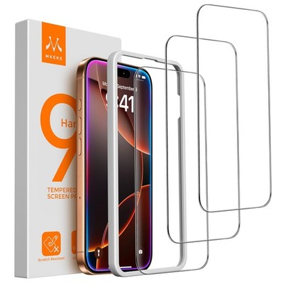 Mkeke 3 Pack Screen Protector for iPhone 16 16 Pro Max 6.9'', Clear 