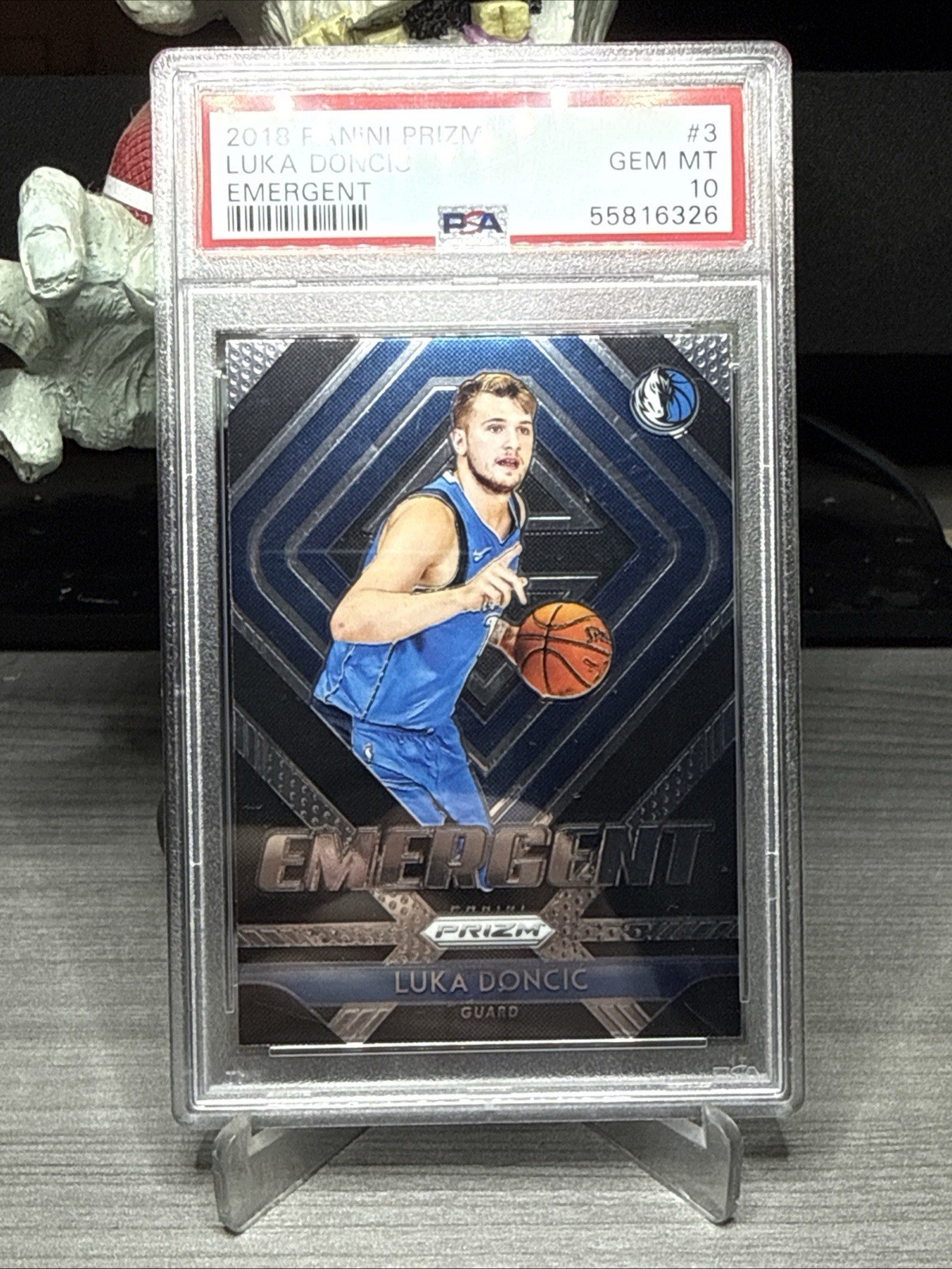 Luka Doncic PSA 10 Rookie Card RC 2018 Panini Prizm Emergent #3