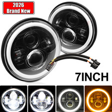 Fitjeep Compass 2008-2016 7inch Round Led Headlights Hilo Beam Light Pair Fitjeep Compass 2008-2016 7inch Round Led Headlights Hilo Beam Light Pair