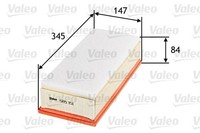 Luftfilter Valeo 585151 FÜR CitroËN Passend FÜR Fiat Lancia Peugeot Toyota
