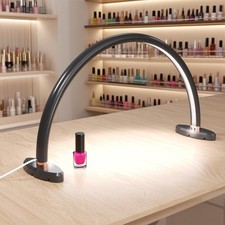 Small Half Moon Light for Nail Desk Moon Light Nail Tech Half Moon lamp Color...