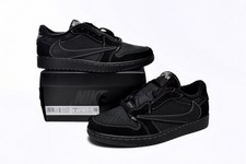 Nike Air Jordan 1 Low Black White Stitch Men’s Sneakers Casual Retro Shoes