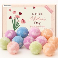 12 Luxury Bath Bombs Gift Set for Mom - Relaxing Aromatherapy Bath Balls, Perfec