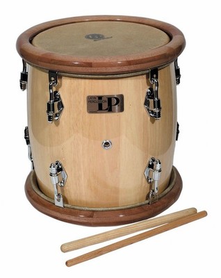 LP LATIN PERCUSSION WOOD RIM TAMBORA DRUM w/ BEATERS - LP271-WD