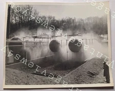 Vtg Monsanto Chemical MA Vinyl Chloride Monomer Tank Spray System B&W 8x10 Photo
