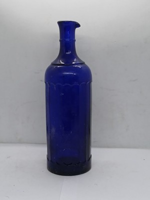 Large Codalt Blue  Glass Ink Bottle