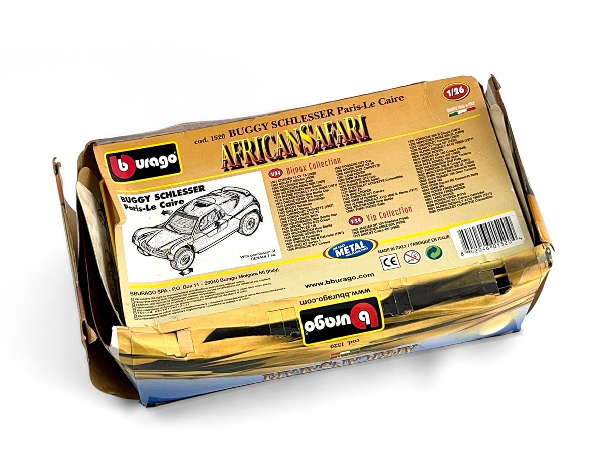 Burago Buggy Schlesser Paris-Le-Caire African Safari 1/26