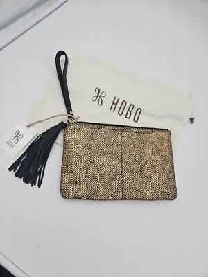 NWT HOBO Wayfare Wristlet Clutch In Disco Print Leather MSRP
