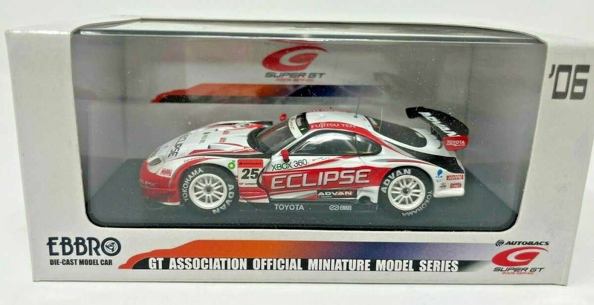 EBBRO Toyota Supra Eclipse Advan #25 SuperGT 2006(White/Red EBBRO Toyota Supra Eclipse Advan #25 SuperGT 2006(White/Red