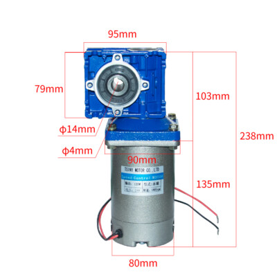 RV030 Worm Gear Speed Reducer Reduction 14mm Keyed Single Double Output Shaft RV030 Worm Gear Speed Reducer Reduction 14mm Keyed Single Double Output Shaft