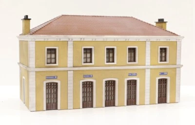 1121DM HO Station Ferroviaire FS Montée Peinte Préconstruite Échelle 1:87 - Photo 1/4