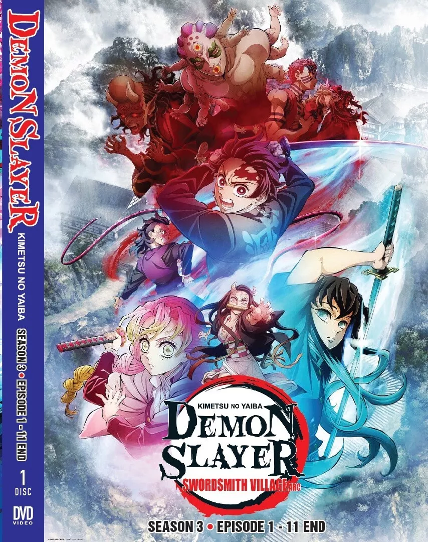 DVD Anime Demon Slayer Kimetsu No Yaiba Season 3 - Swordsmith Village Arc