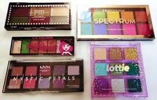 5 Assorted Eyeshadow Palettes CosPlay Glitter Bright Costuming Makeup Artists