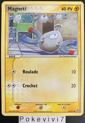 Pokemon Karte MAGNETI 61/97 Block EX DRACHE FR NEU