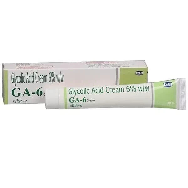GA-6 6% Glycolic Acid Cream for All Skin Types 30gm Free Shipping