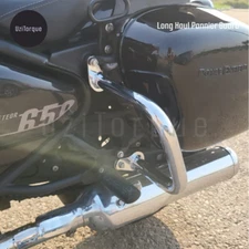 Long Haul Pannier Guard Fit For RE Super Meteor 650 (Chrome)
