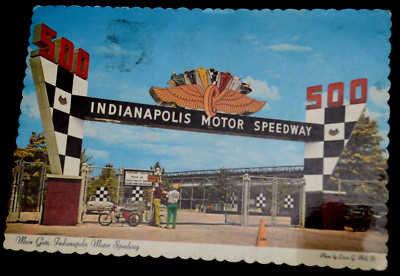 61112 AK Indianapolis Motor Speedway Main Gate racing capital of the world
